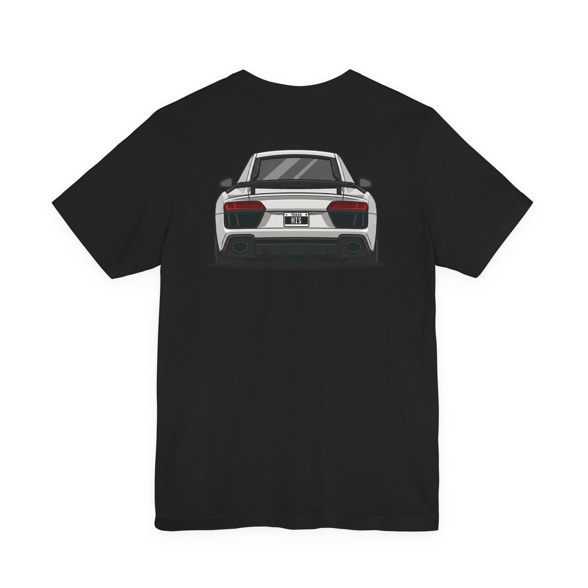 Audi R8 Alpine White Tee — Short Sleeve Car Fan Shirt