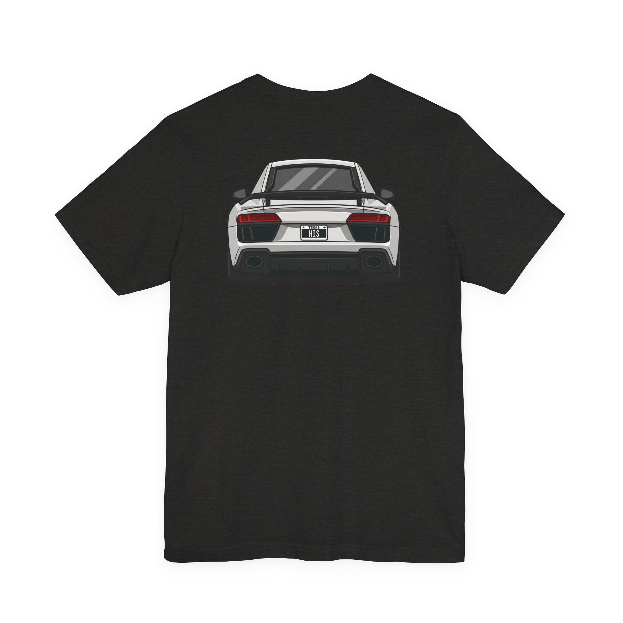 Audi R8 Alpine White Tee — Short Sleeve Car Fan Shirt