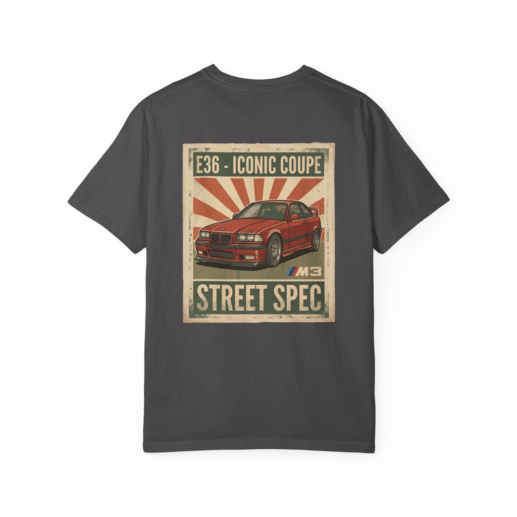 E36 Rising Sun Graphic Tee | BMW E36 JDM Shirt | Euro JDM Crossover Tee | Comfort Colors 1717 | Car Enthusiast Gift