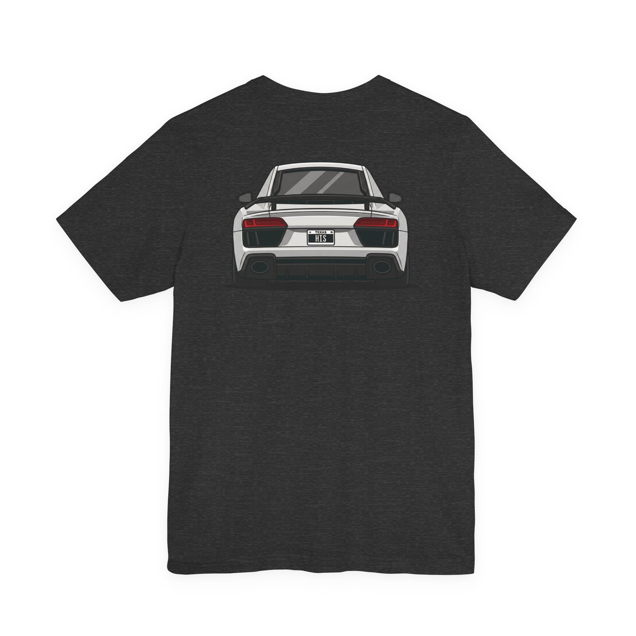 Audi R8 Alpine White Tee — Short Sleeve Car Fan Shirt